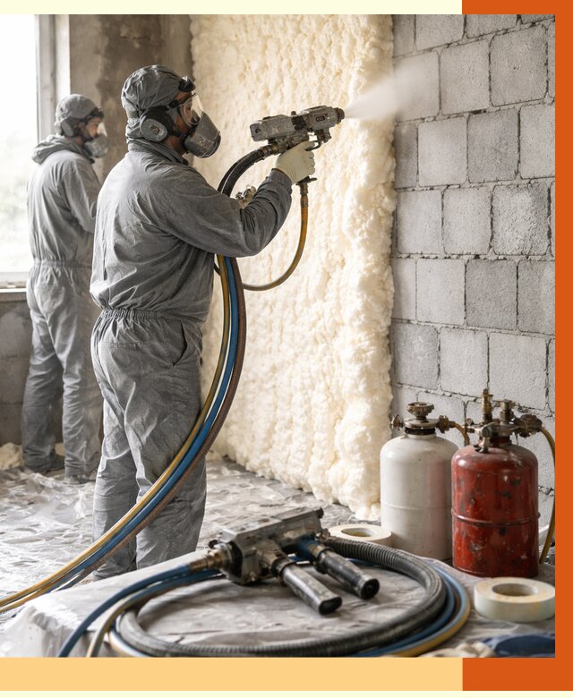 Утепление блочной стены ППУ в Великих Луках от 4393 руб./м² — ТепломастерВкл