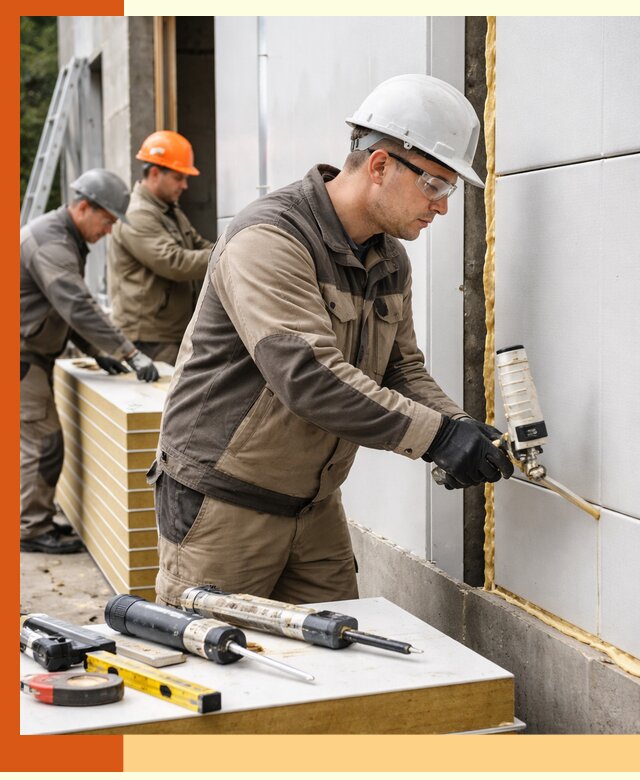 Утепление сэндвич-панелей пенополиуретаном в Великих Луках