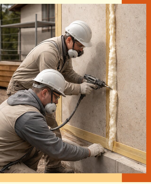 Утепление сип панелей ППУ в Великих Луках от 4962 руб. под ключ | ТепломастерВкл