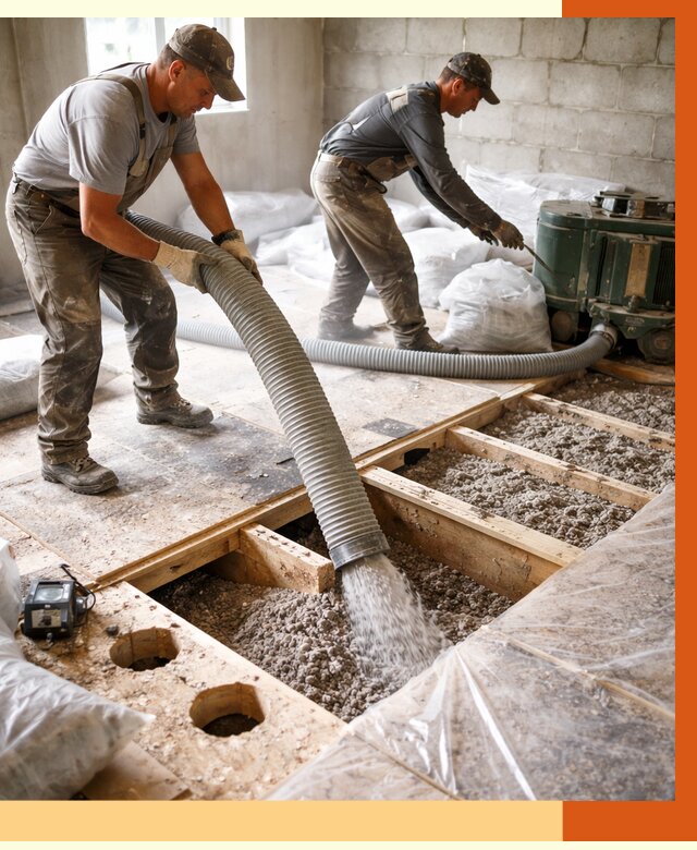 Заполнение пустот перекрытий в Великих Луках от 4652 руб. под ключ | ТепломастерВкл