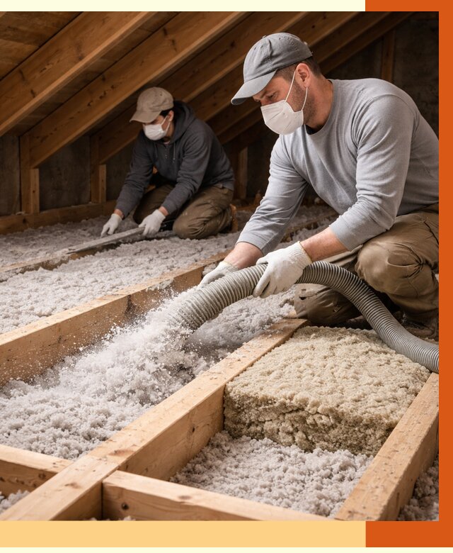 Заполнение полостей чердачного перекрытия в Великих Луках от 4652 руб. | ТепломастерВкл