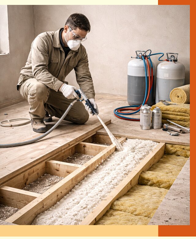 Заполнение полостей межэтажного перекрытия в Великих Луках от 4342 руб. | ТепломастерВкл