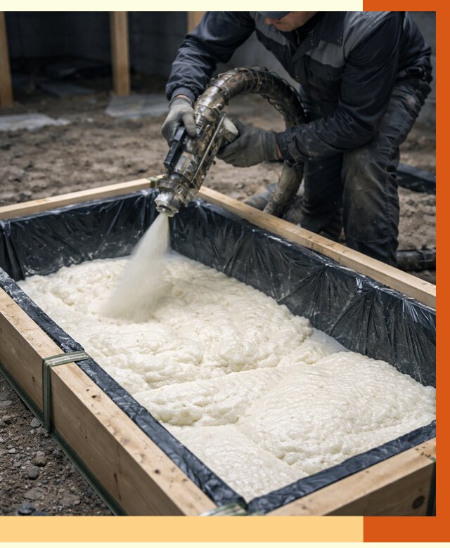 Заливка ППУ в формы в Великих Луках от 2584 руб. — утепление форм под ключ | ТепломастерВкл