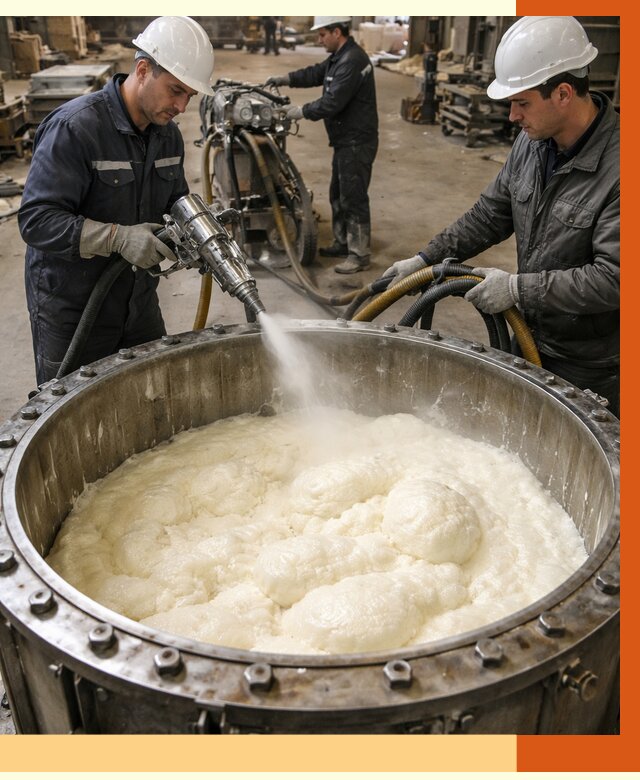 Заливка ППУ в емкости в Великих Луках от 7494 руб. — утепление емкости под ключ | ТепломастерВкл