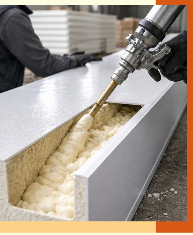 Заполнение пустот холодильных панелей в Великих Луках от 7753 руб. | ТепломастерВкл