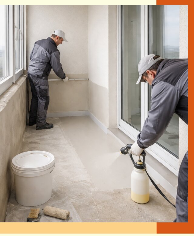 Утепление балкона жидкой теплоизоляцией в Великих Луках от 5944 руб./м2 | ТепломастерВкл