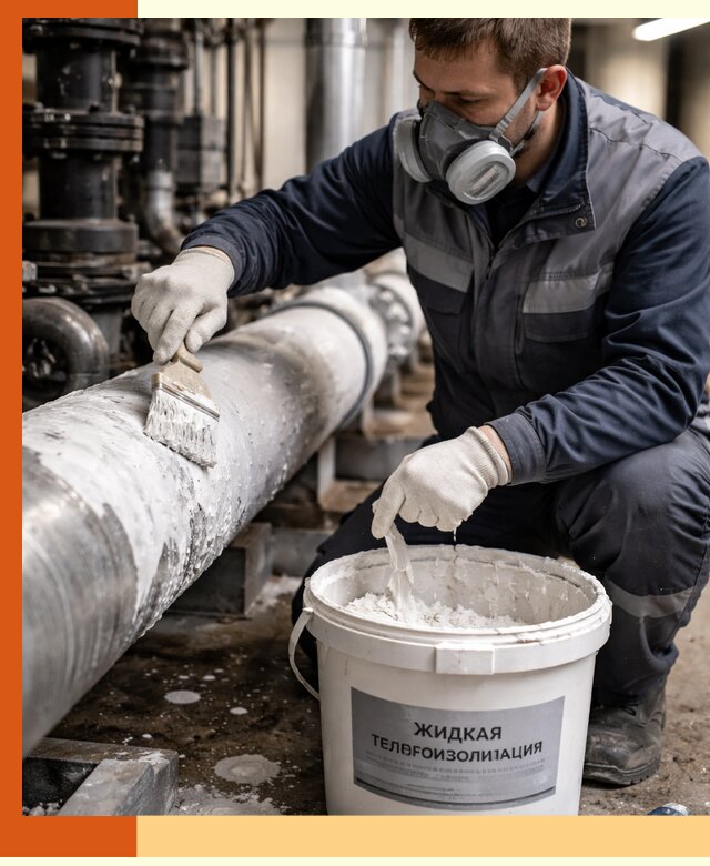 Утепление оборудования жидкой теплоизоляцией в Великих Луках