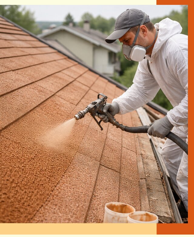 Утепление кровли жидкой пробкой в Великих Луках от 2791 руб./м² под ключ | ТепломастерВкл