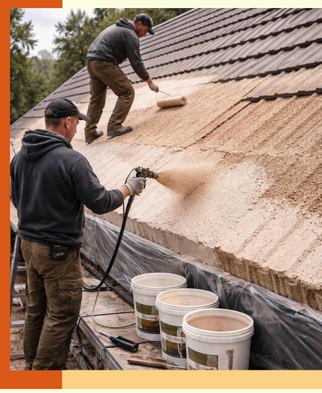 Утепление кровли жидкой пробкой в Великих Луках для домов и зданий