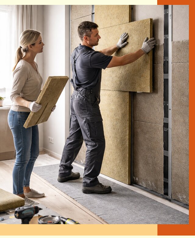 Профессиональная шумоизоляция квартиры в Великих Луках от 7753 руб. за м2 | ТепломастерВкл