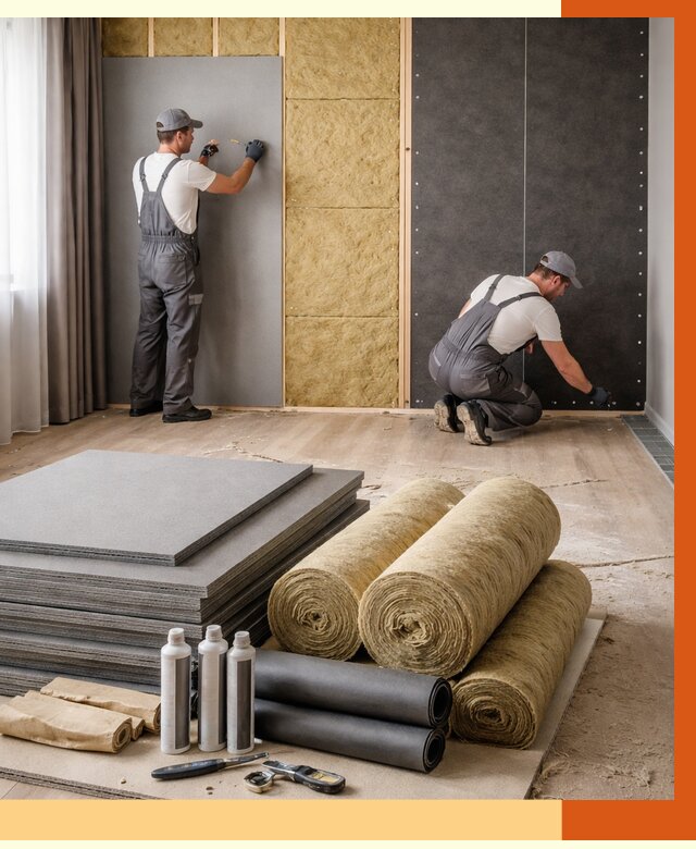 Шумоизоляция дома в Великих Луках от 4652 руб/м2 — комплексная звукоизоляция под ключ | ТепломастерВкл