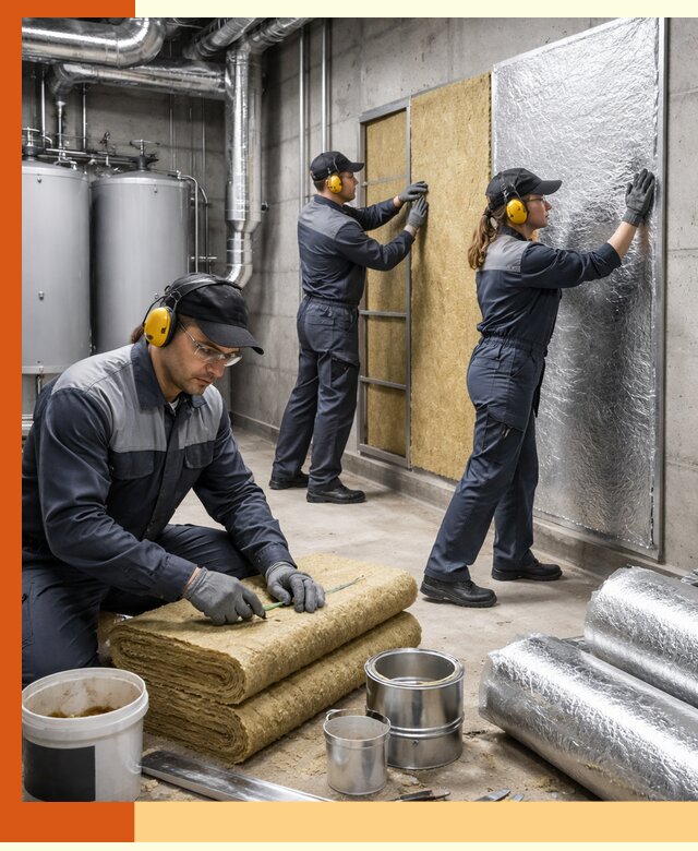 Шумоизоляция котельной в Великих Луках: профессиональный монтаж и материалы