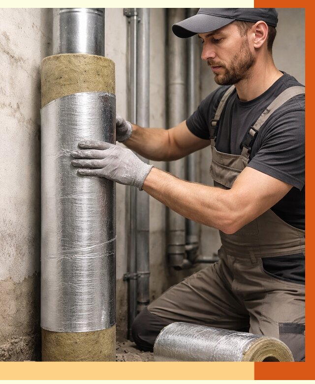 Шумоизоляция труб в Великих Луках от 1240 руб. — шумоподавление и звукоизоляция труб | ТепломастерВкл