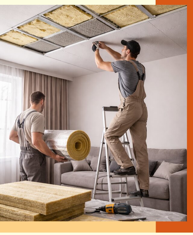 Шумоизоляция потолка в Великих Луках от 2326 руб. под ключ | Профессионально — ТепломастерВкл