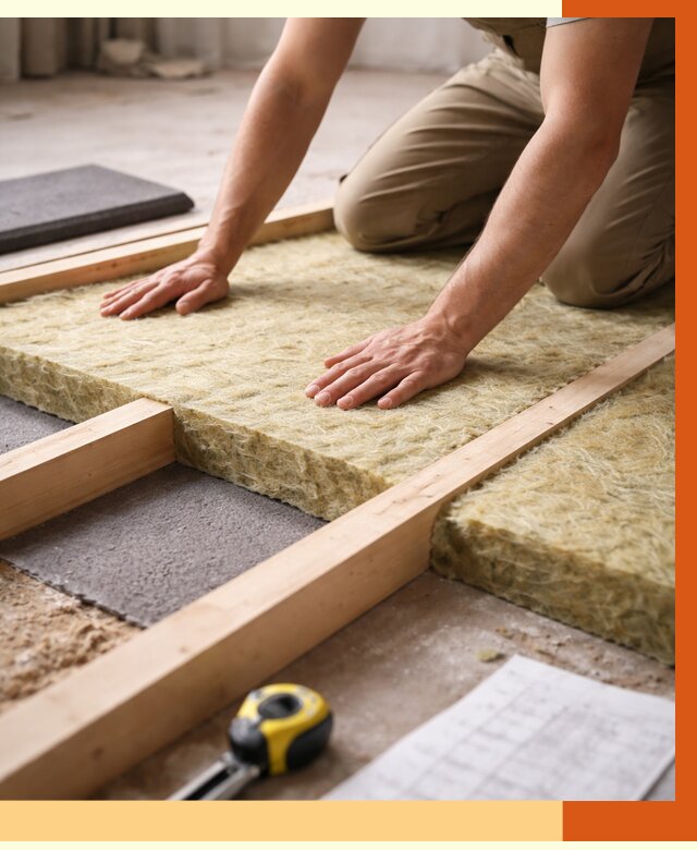 Шумоизоляция пола в Великих Луках от 1292 руб./м² — профессиональная звукоизоляция | ТепломастерВкл