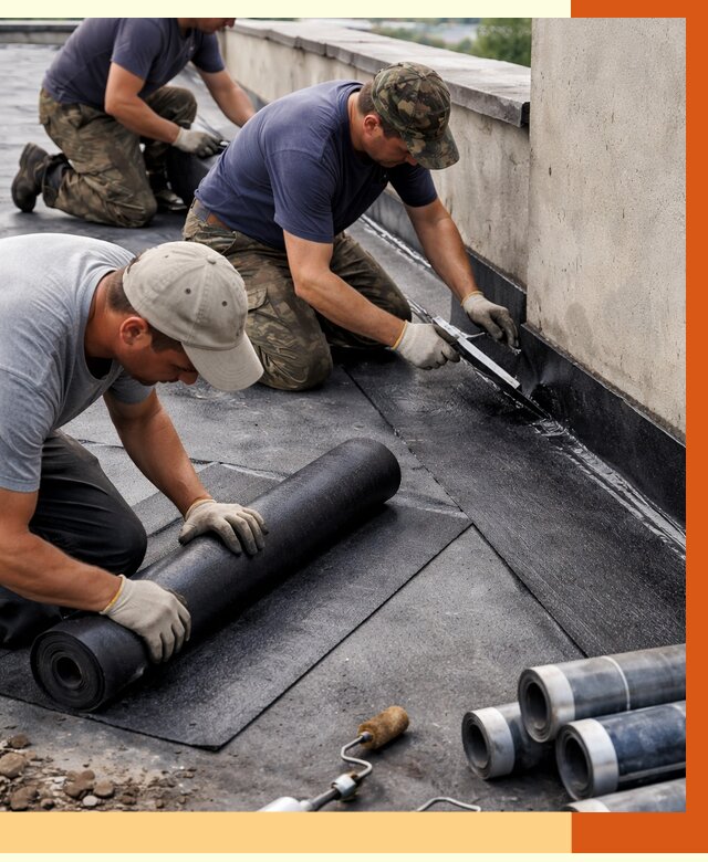 Гидроизоляция кровли в Великих Луках от 4652 руб. — профессиональная гидроизоляция крыши | ТепломастерВкл