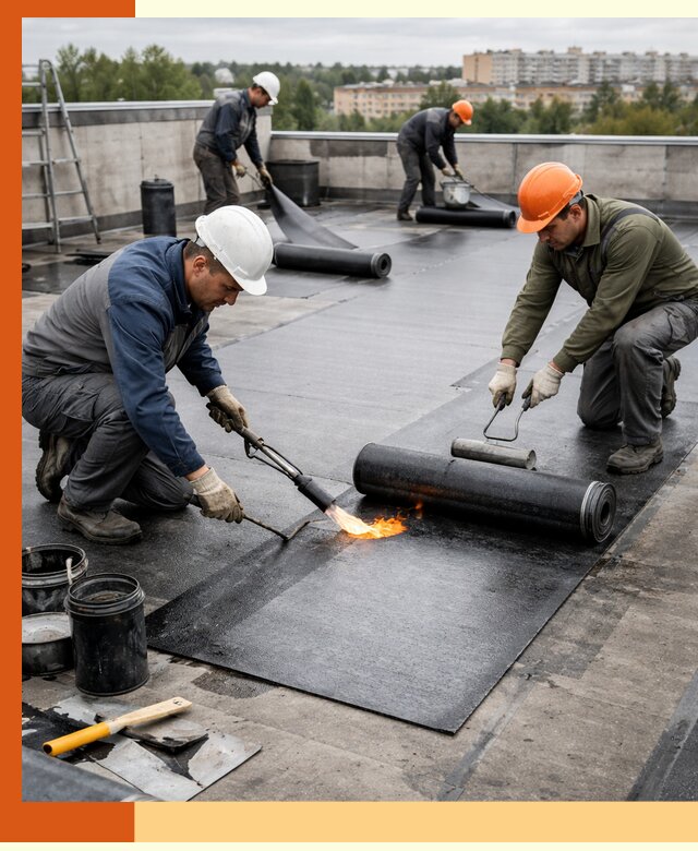 Профессиональная гидроизоляция плоской кровли в Великих Луках