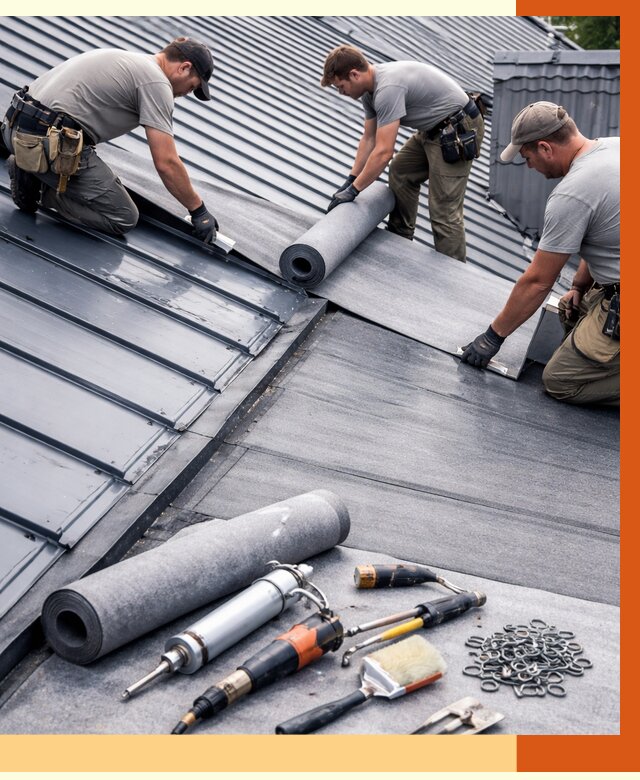 Гидроизоляция металлической кровли полимочевиной в Великих Луках от 8786 руб. | ТепломастерВкл