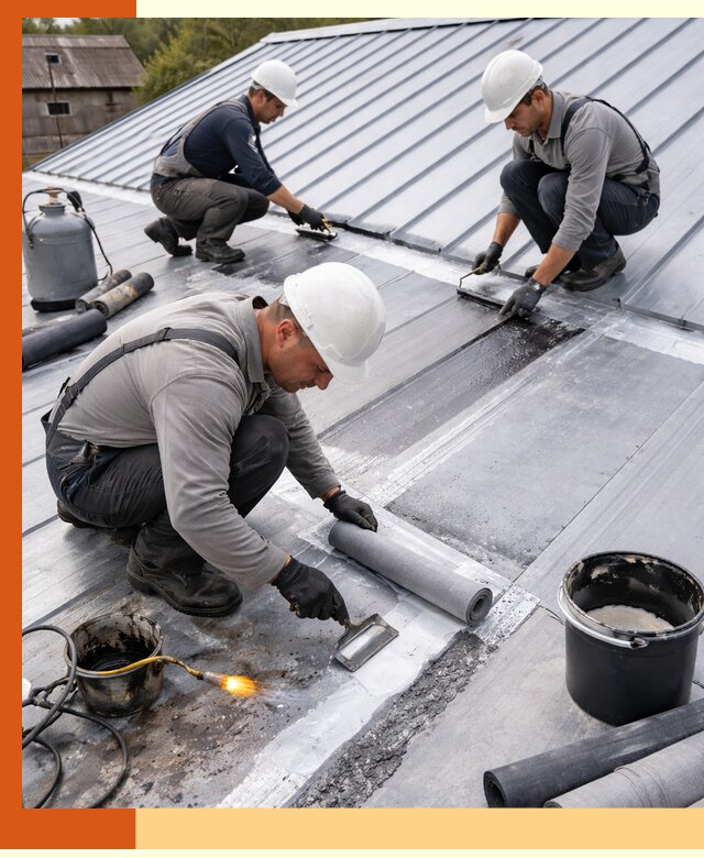 Гидроизоляция металлической кровли с гарантией в Великих Луках