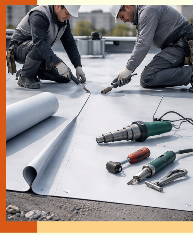 Гидроизоляция мембранной кровли в Великих Луках: монтаж и ремонт быстро
