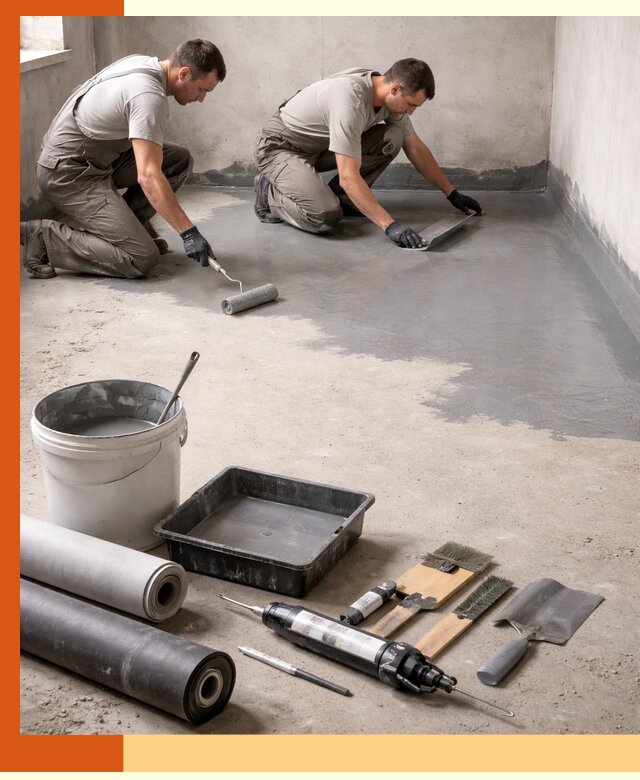 Гидроизоляция пола в Великих Луках — надежная защита от влаги и протечек