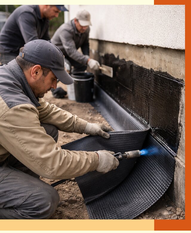 Гидроизоляция цоколя и отмостки в Великих Луках от 8786 руб. — ТепломастерВкл