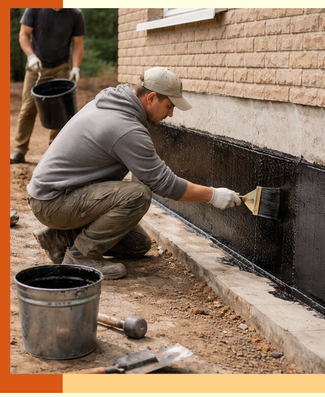 Гидроизоляция цоколя домов и зданий в Великих Луках эффективными методами
