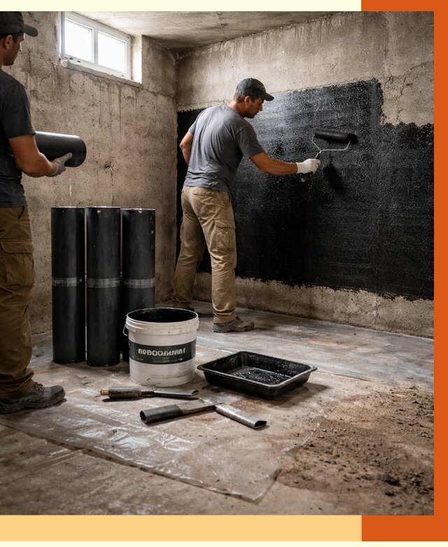 Гидроизоляция подвала в Великих Луках от 3618 руб. под ключ | Профессионально — ТепломастерВкл