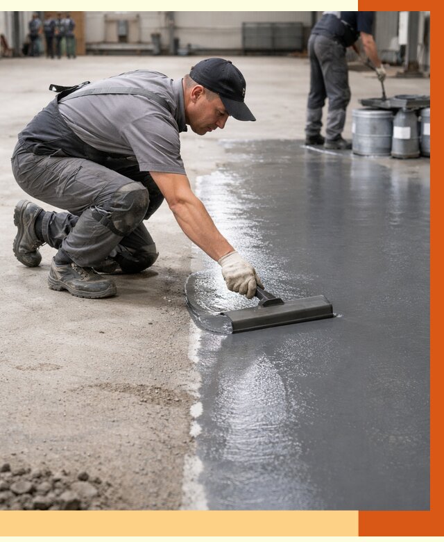 Гидроизоляция промышленного пола в Великих Луках от 1240 руб./м2 — ТепломастерВкл специалисты под ключ