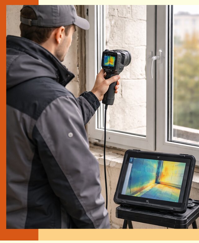 Тепловизионное обследование дома в Великих Луках для выявления утечек тепла