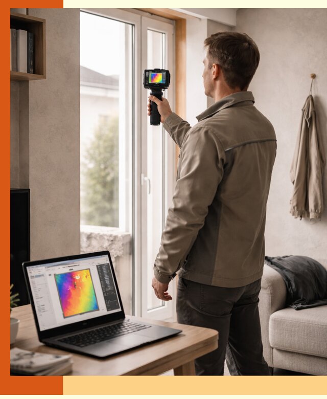 Тепловизионное обследование квартиры в Великих Луках для поиска утечек тепла