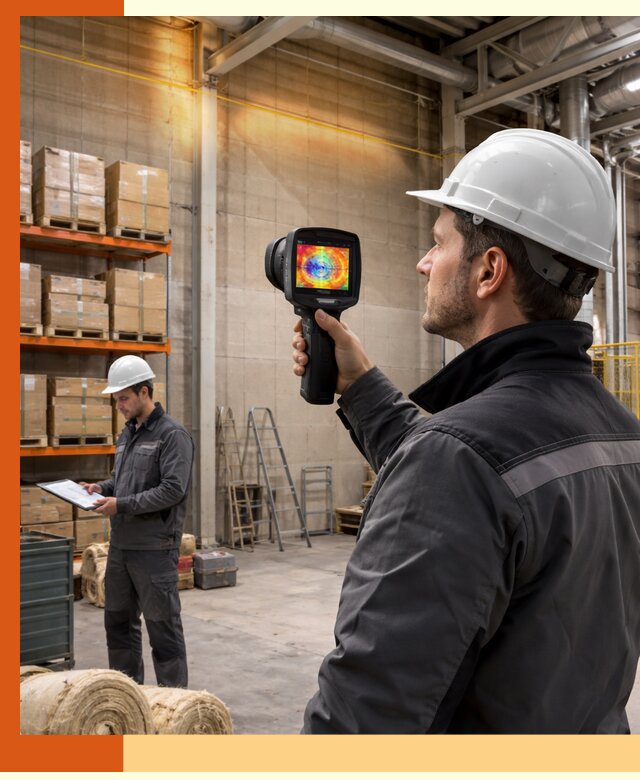 Тепловизионное обследование склада и выявление утечек в Великих Луках