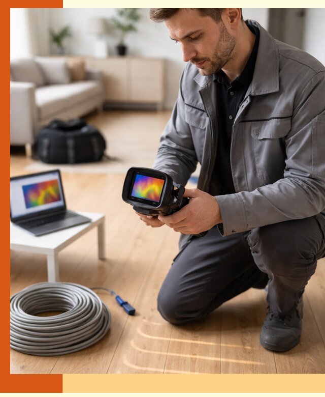 Тепловизионное обследование тёплого пола в Великих Луках для точной диагностики