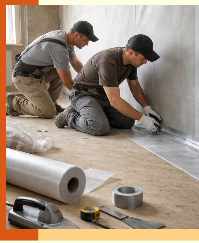 Монтаж пароизоляции для дома и помещений в Великих Луках