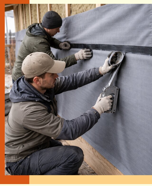 Монтаж ветроизоляции зданий и конструкций в Великих Луках